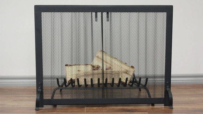 fireplace mesh curtains